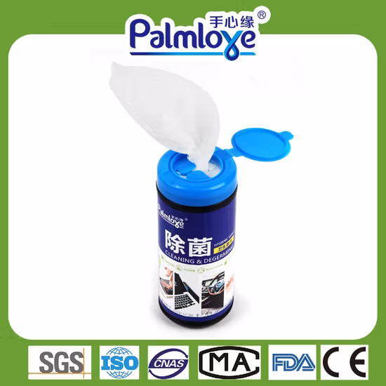 위생 물티슈는 99.9% 세균을 죽입니다. 캐니스터 물티슈, 병 물티슈